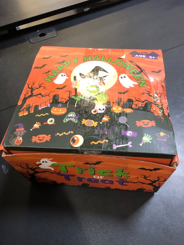 Photo 2 of 144 PCS Halloween Party Favors For Kids, 18 Pack Prefilled Halloween Pumpkins bucket with Toys Halloween Toys Bulk for Halloween Party School Classroom Prizes Rewards Trick or Treats Gifts