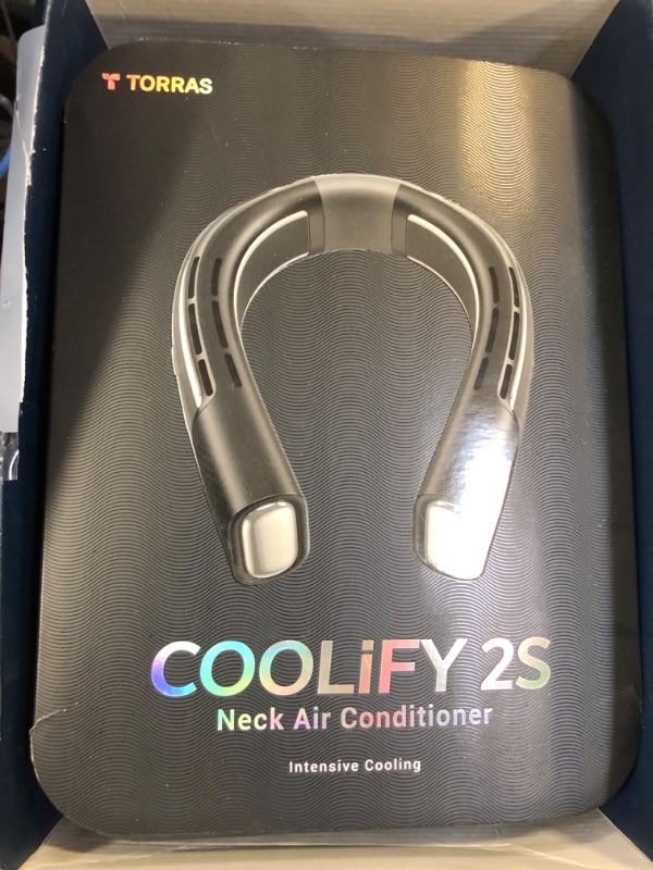 Photo 2 of TORRAS COOLiFY 2S?Extended Battery Version? Neck Air Conditioner ?28 Hrs Cooling?, Portable Personal Cooler Neck Fan, App Control Rechargeable Neck Fans that blow cold air for travel