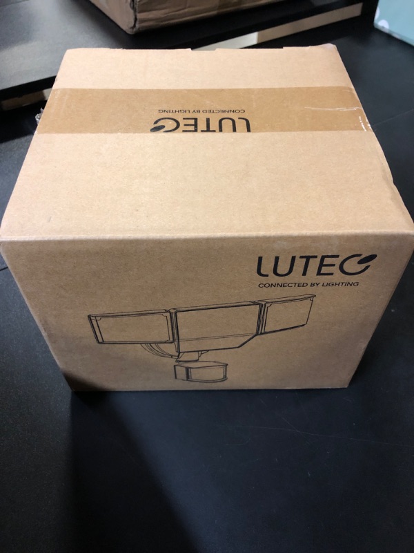 Photo 1 of LUTEC 80W 9000LM LED Security Lights Motion Sensor Outdoor Lights, 4 Head LED Flood Lights Outdoor 5000K Daylight, IP65 Waterproof, Motion Detected Lights for Outside, House, Garage, Yard (Black)