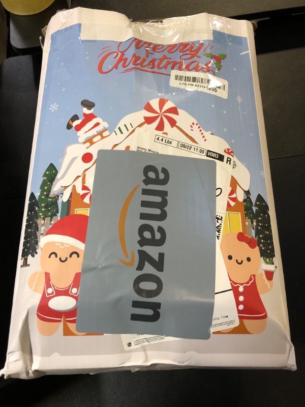 Photo 1 of OurWarm 10FT Gingerbread Man Inflatable Archway with LED Lights, Christmas Yard Decoration for Outdoor Parties