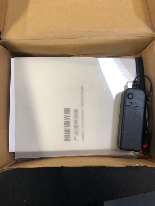 Photo 1 of Switchable Adhesive Smart Film PDLC Electronic Smart Tint Glass Sticker for Home Office Window, 6Inch x 8.2Inch