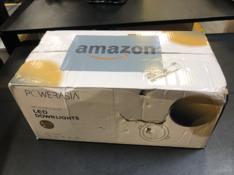 Photo 1 of 6 Pack Recessed Lighting 4 Inch with Junction Box, 5CCT 4 Inch Black LED Recessed Lights Dimmable 2700K/3000K/4000K/5000K/6000K, 9W 700lm Ultra Thin Recessed Lighting - ETL and Energy Star Certified