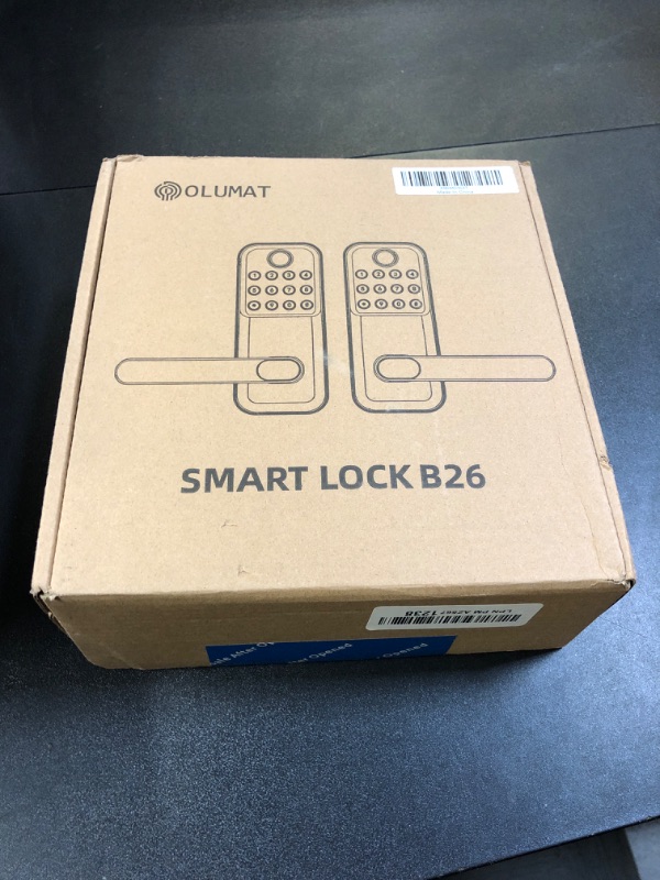 Photo 1 of Smart Door Lock with Handle: Keyless Entry Door Lock with Gateway - Wi-Fi Keypad Smart Door Lock - Remote Control Digital Lock for Front Door Anywhere - Compatible with Alexa to Voice Control
