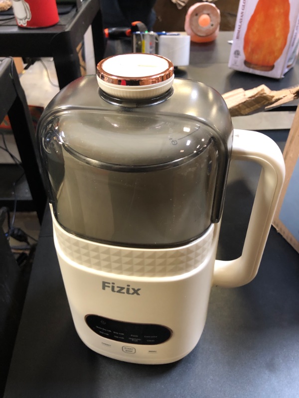 Photo 2 of 34oz Nut Milk Maker,8 in 1 Automatic Soy Milk Maker for Homemade Nut,Soy,Almond,Oat Milk,Fruit and Vegetable,Almond Milk Maker with Delay Start/Keep Warm/Self-Cleaning,White