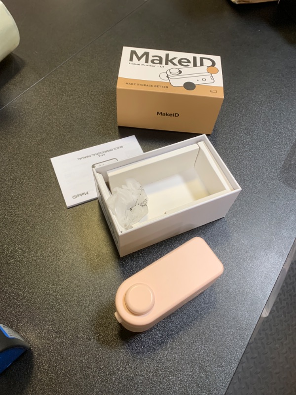 Photo 1 of Makeid Label Maker Machine with Tape - Compatible with 9/12/16mm Waterproof Tape, Portable & Rechargeable Label Makers with Built-in Cutter Wireless Label Printer Compatible with Android & iOS Devices