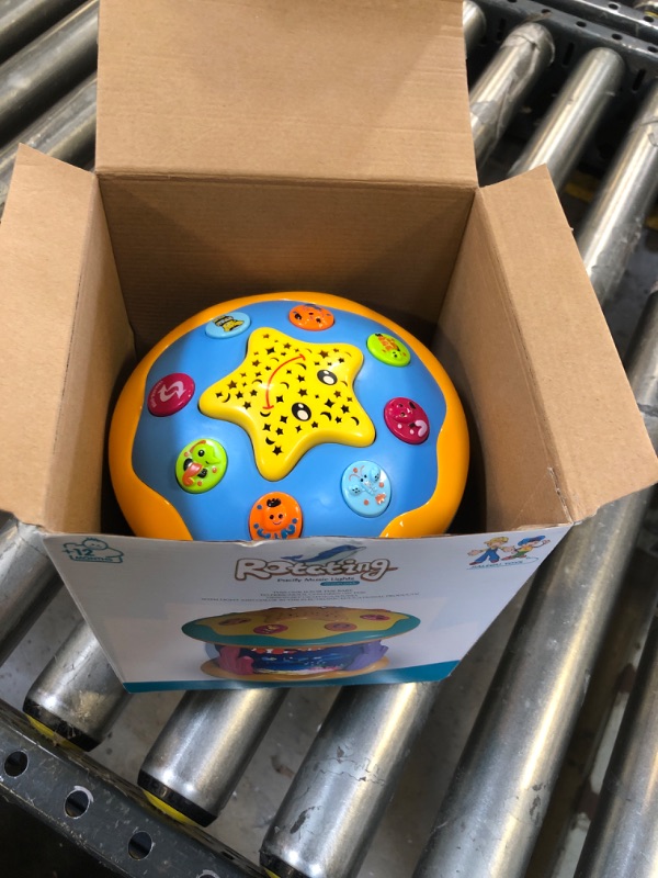 Photo 1 of Baby Toys 6 to 12 Months Musical Light Up Tummy Time Infant Toys 3-6 7 8 9 12-18 Months Crawling Toys Ocean Rotating Projector Baby Gifts for 1 2 3 Year Old Boy Girl Birthday Toddlers Kids