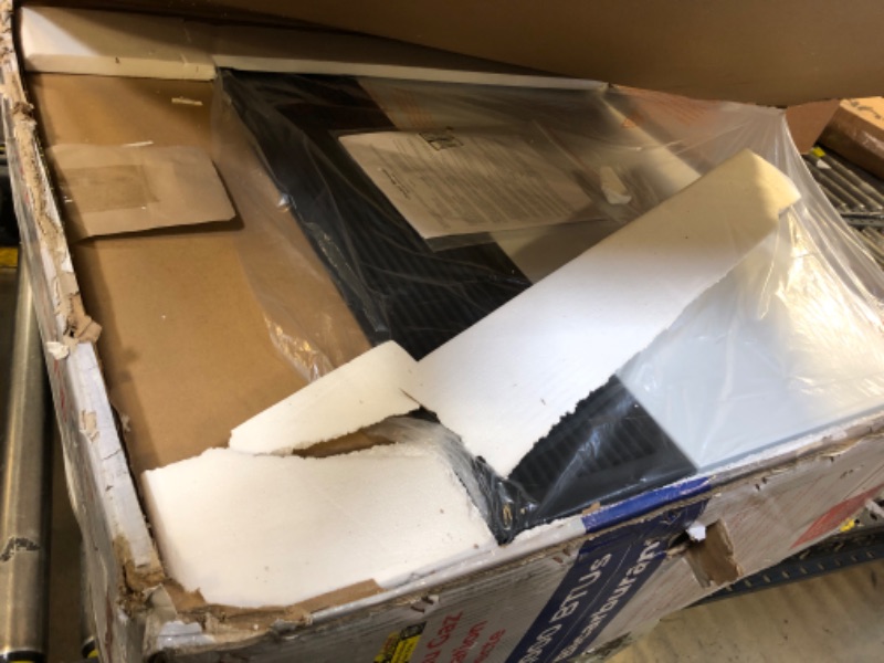 Photo 1 of Direct Vent PROPANE Gas Wall Heater/Furnace with Thermostat, 25,000 BTU. Professional Vent Kit Included. Gray/Black