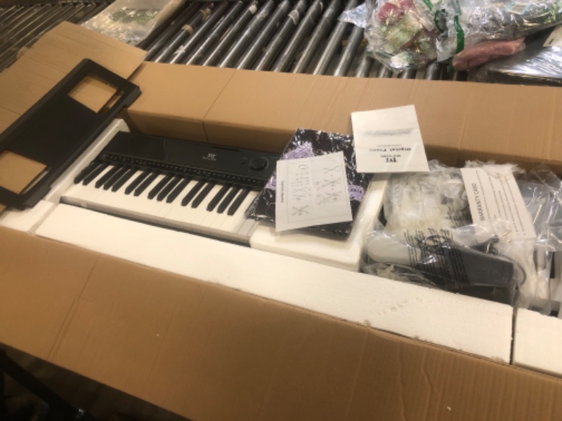 Photo 1 of MUSTAR Digital Piano 88 Key Weighted with Stand, 88 Key Semi Weighted Keyboard Piano MEP-1100, Electric Piano Keyboard 88 Keys for Beginners, 2x25W Stereo Speakers, Case, Sustain Pedal, ABS, Black