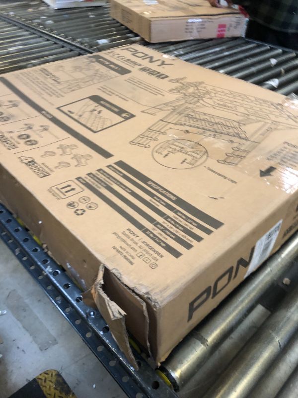 Photo 1 of Pony Portable Folding Work Table, 2-in-1 as Sawhorse & Workbench, 31” W×25” D×25”-32”H, Large Load Capacity with 4pcs Clamps, 4pcs Bench Dogs