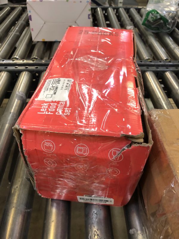 Photo 1 of HOMETALL 50-Piece Food Storage Containers with Lids (25 Containers & 25 Lids), Airtight Reusable Meal Prep Containers for Lunch, Plastic Kitchen Storage Containers with Labels & Marker Pen