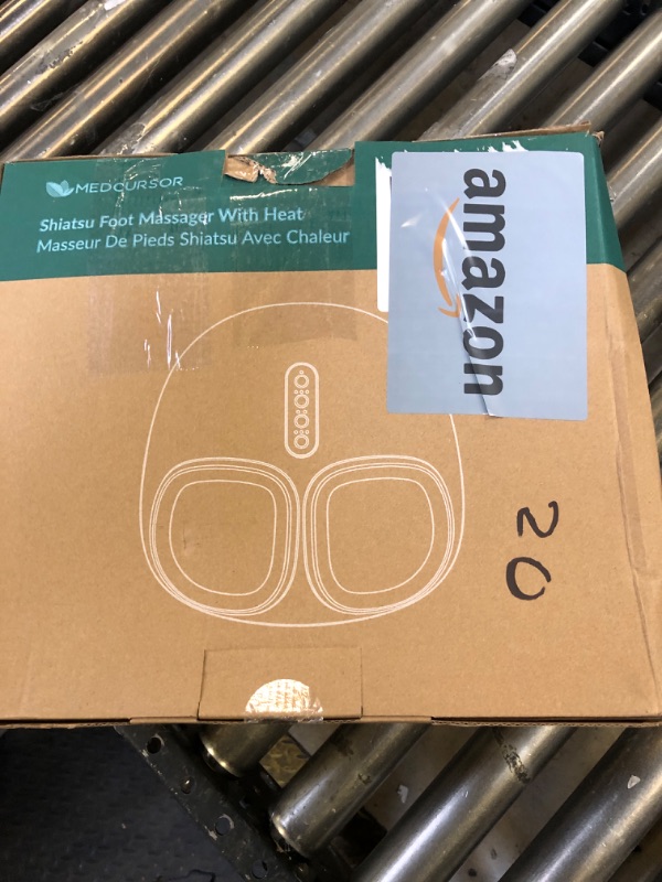 Photo 3 of Medcursor Foot Massager Machine with Heat, Deep Kneading Massager, Delivers Relief for Tired Muscles and Plantar, Multi-Level Settings & Adjustable Intensity for Home or Office Use (Black)