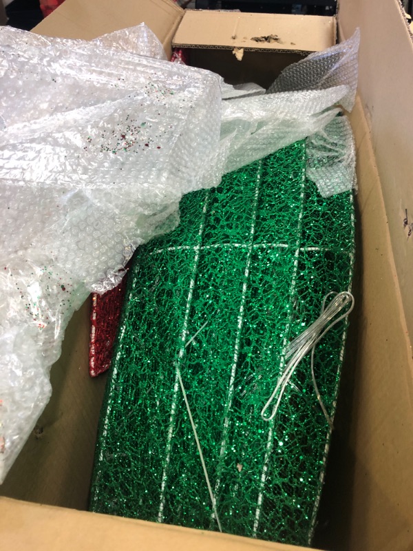 Photo 1 of TORONTOKYO 47 Inch Lighted Christmas Wreath, 220 LED Large Outdoor Christmas Wreath with 8 Modes Timer Bow Xmas Wreath for Garden Home Porch Wall Door Decoration?Green