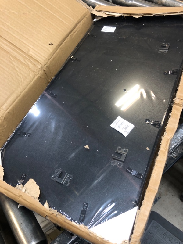 Photo 1 of Goldfinch 4 Packs, 11x22 Newspaper Frame to Hold Assorted Media, Article Cover Frame with Polished Plexiglass, Includes Installed Wall Hangers (4, Black)