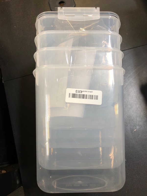 Photo 1 of Storeganize Flour Sugar Storage Containers (5.3L/4pk) Great Rice Canisters Sets For The Kitchen pantry, Large Food Storage Containers With Lids Airtight