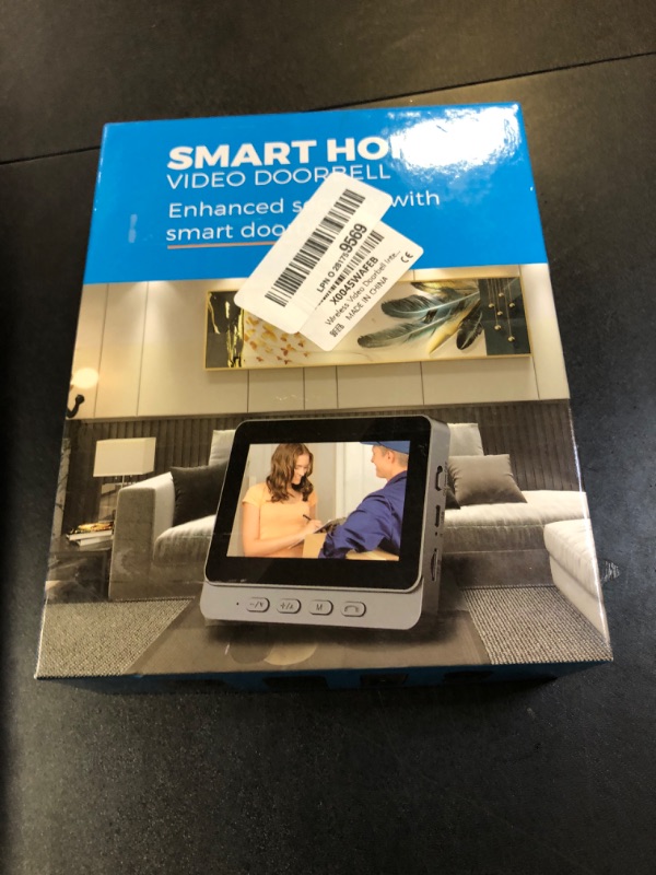 Photo 1 of Video Doorbell Intercom with Monitor System, Smart Home Video Intercom Door Phone Kits, 8MP 170° Wide Angle Camera, 4.3 Inch Screen, for Apartment