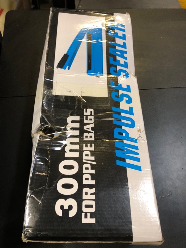 Photo 1 of 12 Inch Impulse Heat Sealer Machine, Cookie Bag Sealer for Plastic Mylar PE PP Bags and Kraft Paper Bags, Manual Poly Bag Hot Seal Sealing Machine with Extra Replace Element Grip