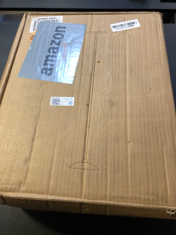 Photo 1 of BoostArea Torchiere Floor Lamp, 30W Super Bright LED Standing Lamp, Stepless Dimmable Pole Lamp with 3000K Lighting, Rotary Switch, 70 Inch Tall Metal Modern Floor Lamps for Living Room/Bedroom Black