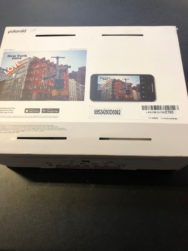 Photo 1 of Polaroid Hi-Print Bluetooth 4x6 Photo Printer + Photo Paper Bundle (80 Sheets Included) (6552)