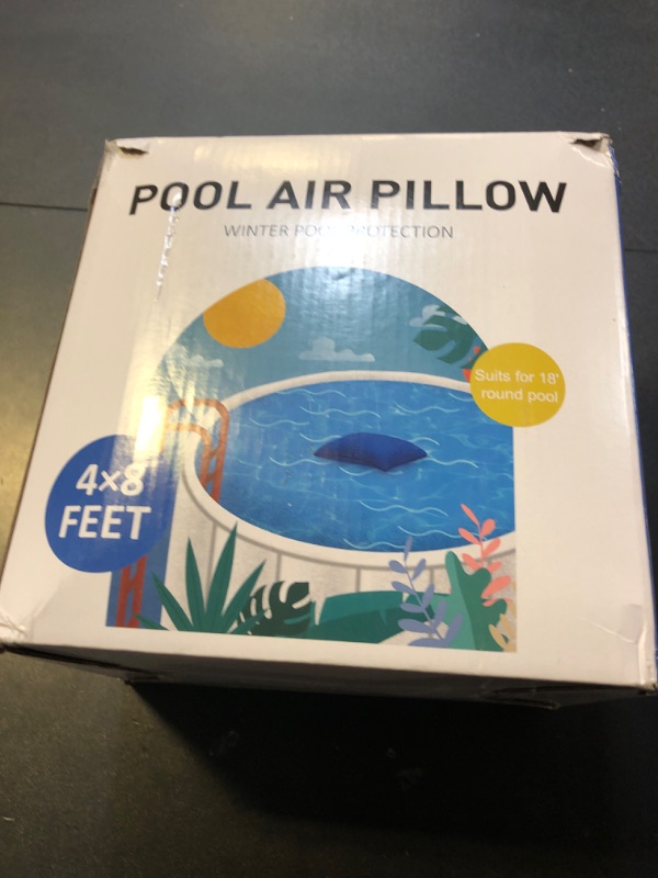 Photo 1 of OSMOFUZE Pool Pillows for Above Ground Pool, Ultra Thick Cold-Resistant Pool Air Pillow for Winterizing 0.4mm PVC Material Pool Cover Air Pillow, 4 x 8 Ft