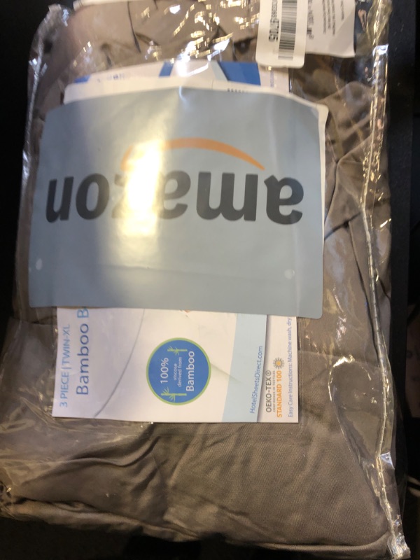 Photo 1 of Hotel Sheets Direct 100% Viscose Derived from Bamboo Sheets Set Twin XL - Cooling Bed Sheets with 1 Pillowcase- Breathable, Moisture Wicking & Silky Soft Sheets Set- Sand