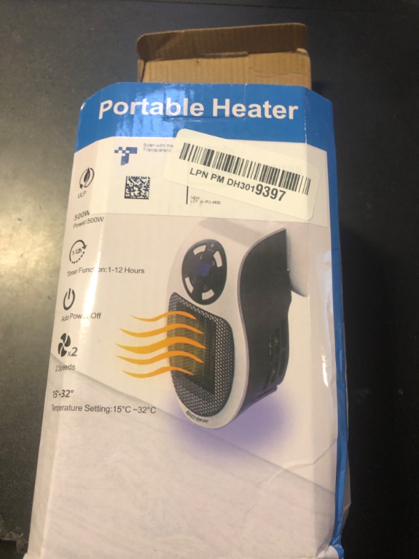 Photo 1 of Elon Musk Ultra Air Heater with Adjustable Thermostat Timer and Led Display - 2025 New Upgraded 500W Space Heaters, Plug in Heaters for Indoor Use, Quiet Portable Heater, Small Electric Heater