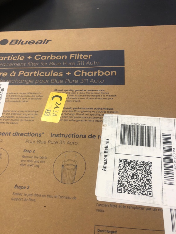 Photo 1 of BLUEAIR Blue Pure 311 Auto Genuine Replacement Filter, Particle and Activated Carbon, fits Blue Pure 311 Auto Air Purifier