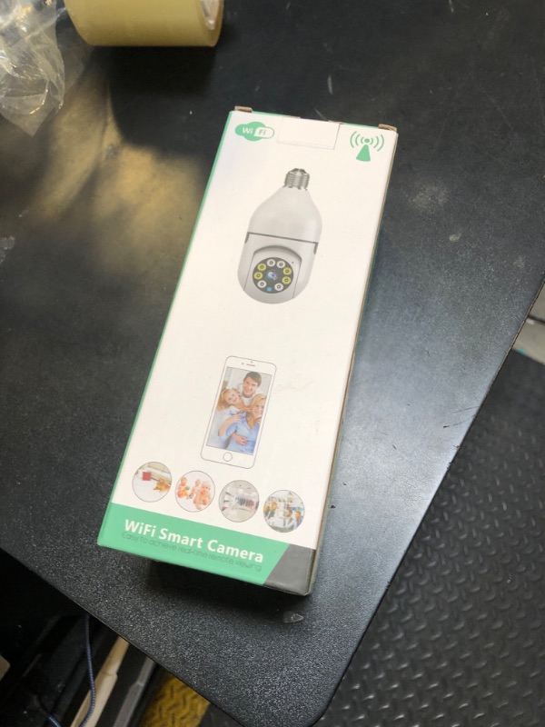 Photo 1 of WESECUU Light Bulb Security Camera -5G& 2.4GHz WiFi 2K Security Cameras Wireless Outdoor Motion Detection and Alarm,Two-Way Talk,Color Night Vision,Human Detection, Bulb Camera Compatible with Alexa