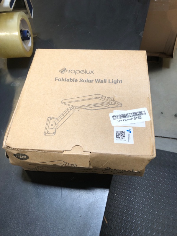 Photo 1 of ropelux Solar Outdoor Lights, Motion Sensor Outdoor Lights Double Big Solar Panels, IP65 Waterproof and 5 Modes, 218LEDs High Brightness Wider Illuminated Area Flood Lights for Garden Street