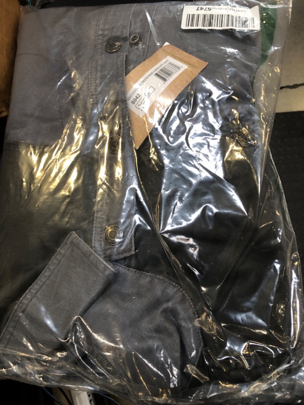 Photo 1 of Legendary Whitetails Men's Size Stockyards Lonestar Waxed Canvas Shirt Jacket, Iron, X-Large Tall