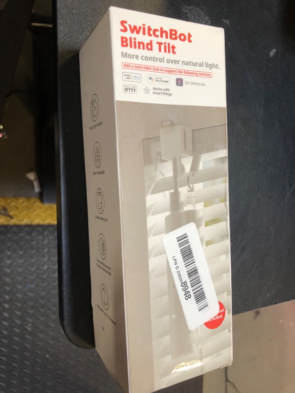 Photo 1 of SwitchBot Blind Tilt Motorized Blinds - Smart Electric Blinds with Bluetooth Remote Control, Solar Powered, Light Sensing Control, Add Hub Mini to Make it Compatible with Alexa & Google Home