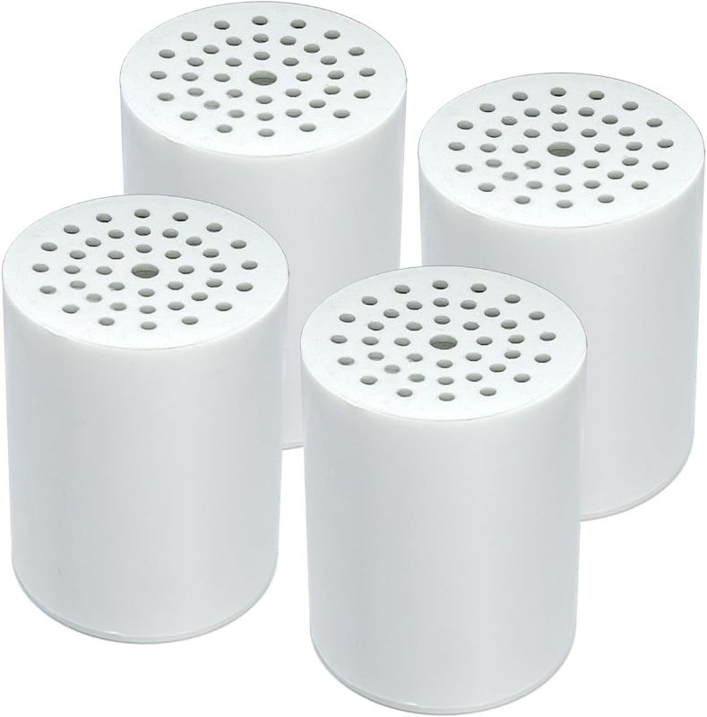Photo 1 of 4 Pack 15 Stage Shower Filter Replacement Cartridge, Shower Filter For Hard Water, Universally Compatible With Any Similar Design, Shower Water Softener with High Output
