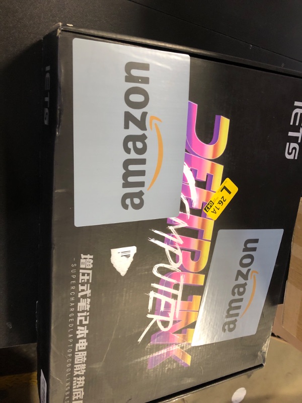 Photo 1 of IETS GT600 RGB Laptop Cooling Pad Equipped with Gigantic Turbo-Fan?5.5inch Diameter?,Sealed Foam for Rapid Cooling Gaming Laptop,14.1-19.3 inch Laptop Cooler with 3-Port USB Hub,Dust Filter