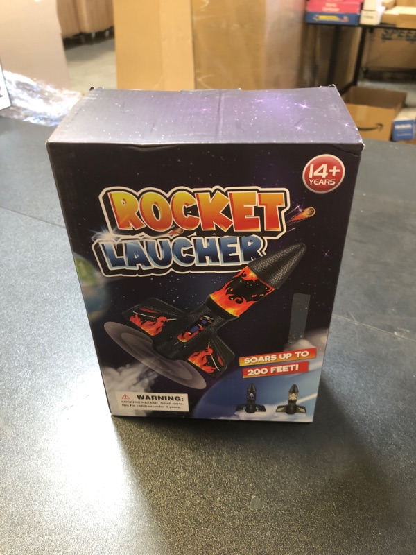 Photo 1 of Rocket Launcher, 200 Feet of Flight Altitude, Model Rocket Kits with Launch Set, Ultra-high Flying Rocket, Rocket Toy, Kids Outdoor Toys, Gift for Kids Ages 8-12 Children's Day Gift - Red