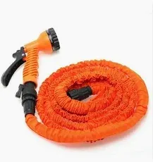 Photo 1 of 
Latex 25 50 75 100 FT Expanding Flexible Garden Water Hose with Spray Nozzle
