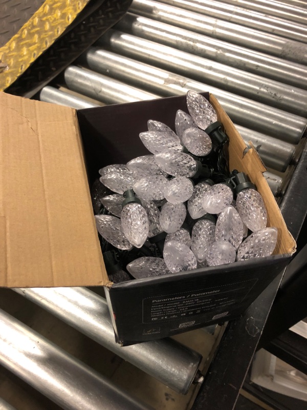 Photo 1 of iBaycon Smart C9 Christmas Lights, 100 LED 65ft Bluetooth Outdoor Lights String, APP Remote Controlled, Music Sync Color Changing RGB Connectable Xmas Lights for Christmas Holiday Decorations