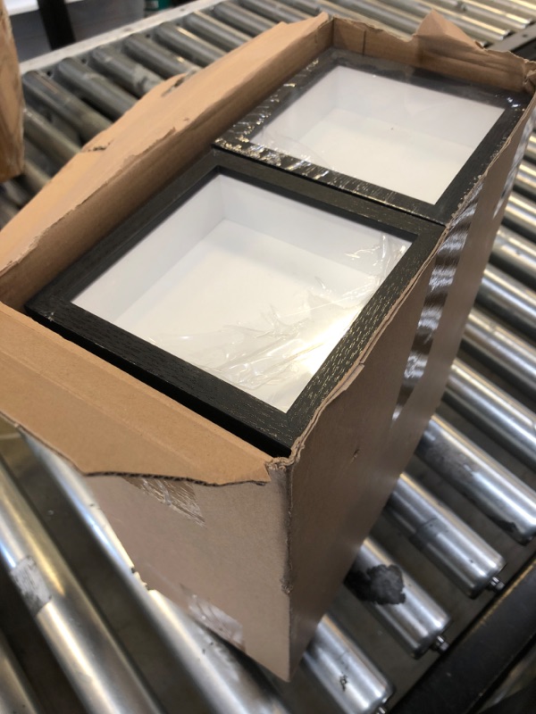 Photo 1 of Ripeng 16 Pack Shadow Box Frame Display Case Shadow Box Picture Frame with Glass for Photos Flower Wedding Memories Crafts Bouquet Object Ticket Wall Tabletop Gift for Christmas(5 x 5 Inch,Black)