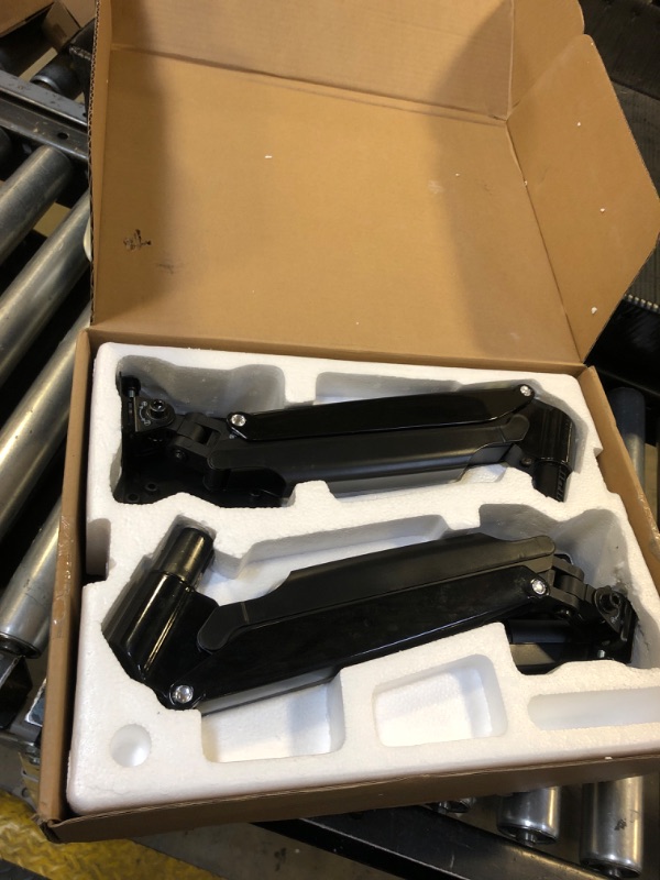 Photo 1 of MOUNTUP Dual Monitor Mount for 2 Max 35 inch Ultrawide Screens, Hold 6.6-30.9lbs, Full Motion Gas Spring Monitor Desk Arm, Heavy Duty Dual Monitor Stand for Desk, VESA Bracket with Clamp/Grommet Base