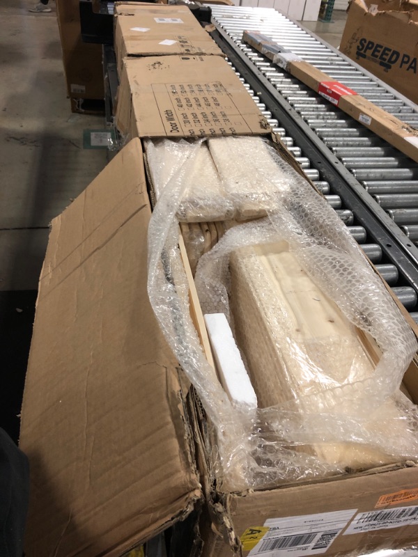 Photo 1 of SMARTSTANDARD 60in x 84in Sliding Barn Door with 10ft Barn Door Hardware Kit Included, Unfinished Solid Spruce Wood Door, Assembly Required, DIY, Stainable, Natural