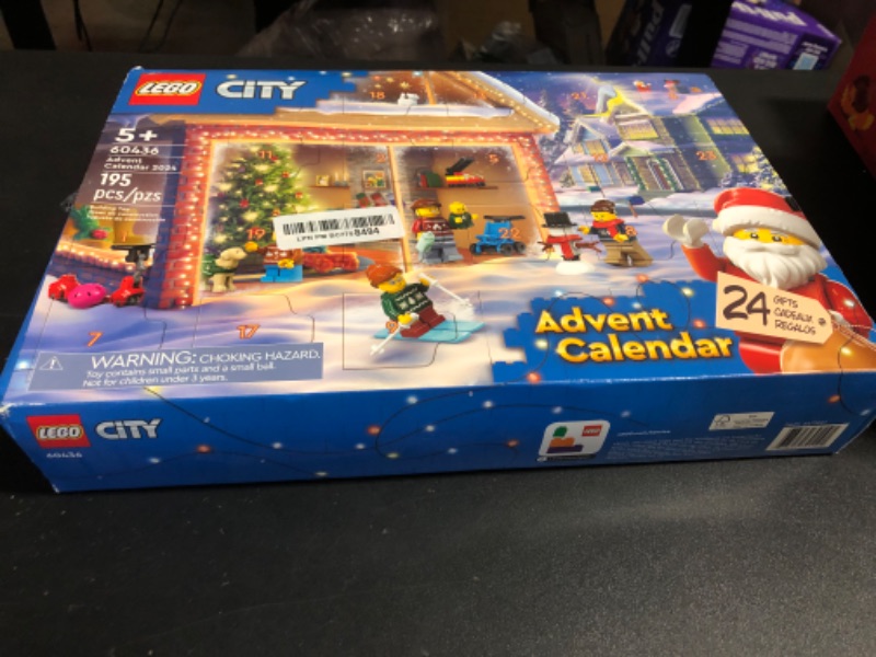LEGO City 2024 Advent Calendar, Holiday Countdown Gift for Ages 5 and