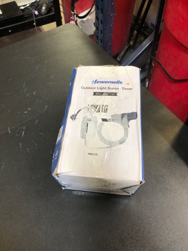 Photo 1 of DEWENWILS Light Timer Outdoor Weatherproof with 12 FT Extension Cord, Photocell Timer Switch with 3 Grounded Outlets for Holiday Decorations, Landscape Light, String Lights, UL Listed