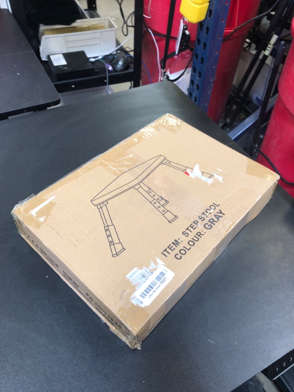 Photo 1 of Jocauto Foldable Step Stool, Adjustable Step Stool with a Non-Slip Platform, Step Ladder with Thick Rubber Feet for Adults or Children in Kitchen, Bedroom, Office, Rv, 330 Lbs Capacity