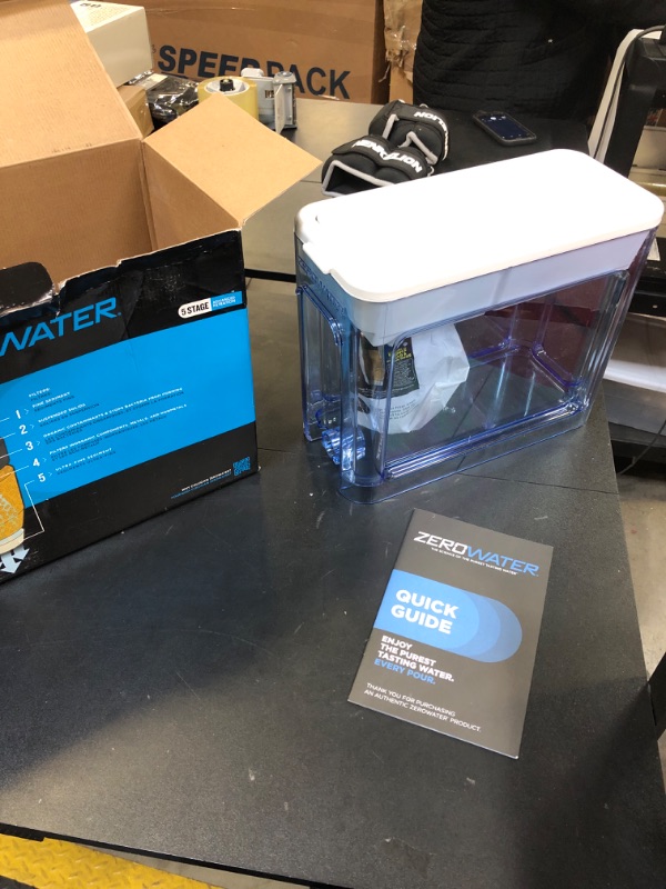 View 2 of ZeroWater 32-Cup Ready-Read 5-Stage Water Filter Dispenser with 5-Stage 0 TDS Water Filter – IAPMO Certified to Reduce Lead, Chromium, and PFOA/PFOS