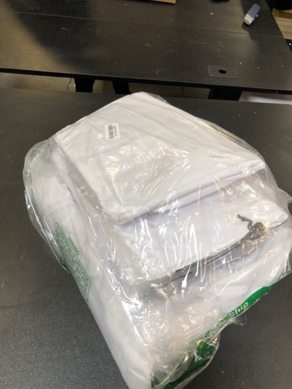 Photo 1 of Amylove 4 Pieces Canopy Replacement Top Replacement Cover 10 x 10 ft Pop up Canopy Cover Outdoor Canopy Replacement Parts Waterproof for Canopy Party Tent Cover, Canopy Top Only(White)