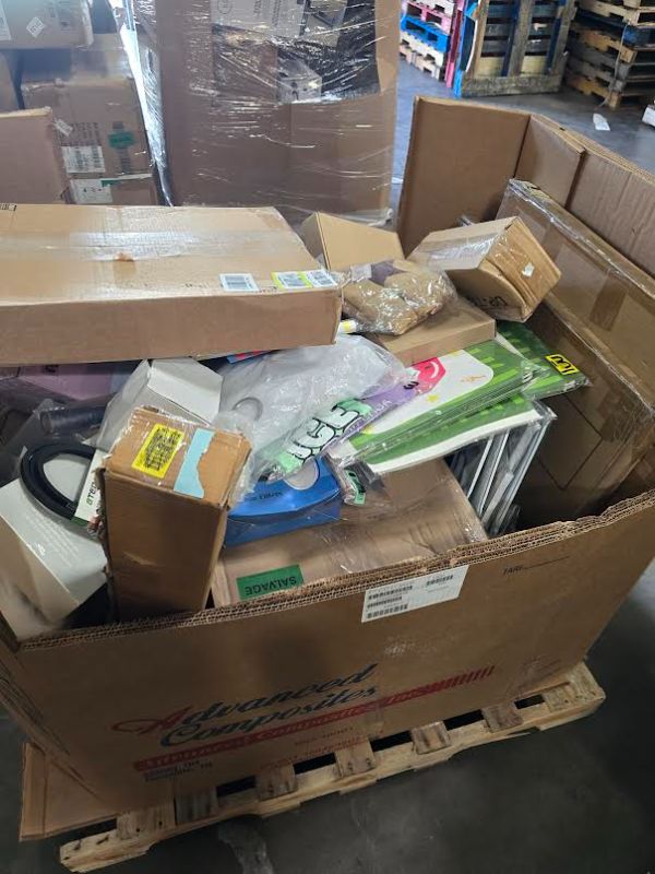 Photo 1 of WildFinds: Miscellaneous Large Gaylord - All Gaylord Sets Are Non Refundable - 108 Items Are Either Partial Sets, New Items But Are Not Tested, or Damaged But Still Useable   - ** Will need truck for pickup *