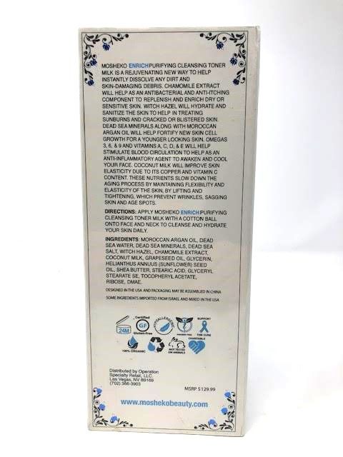 Photo 1 of Enriching Purifying Cleansing Toning Milk Help Dissolve Dirt and Damaging Debris Chamomile Extracts Helps Soothe Skin Witch Hazel Hydrates and Cleans Skin Helps Sunburns Cracks in Skin Fortify New Skin Cell Growth New 
