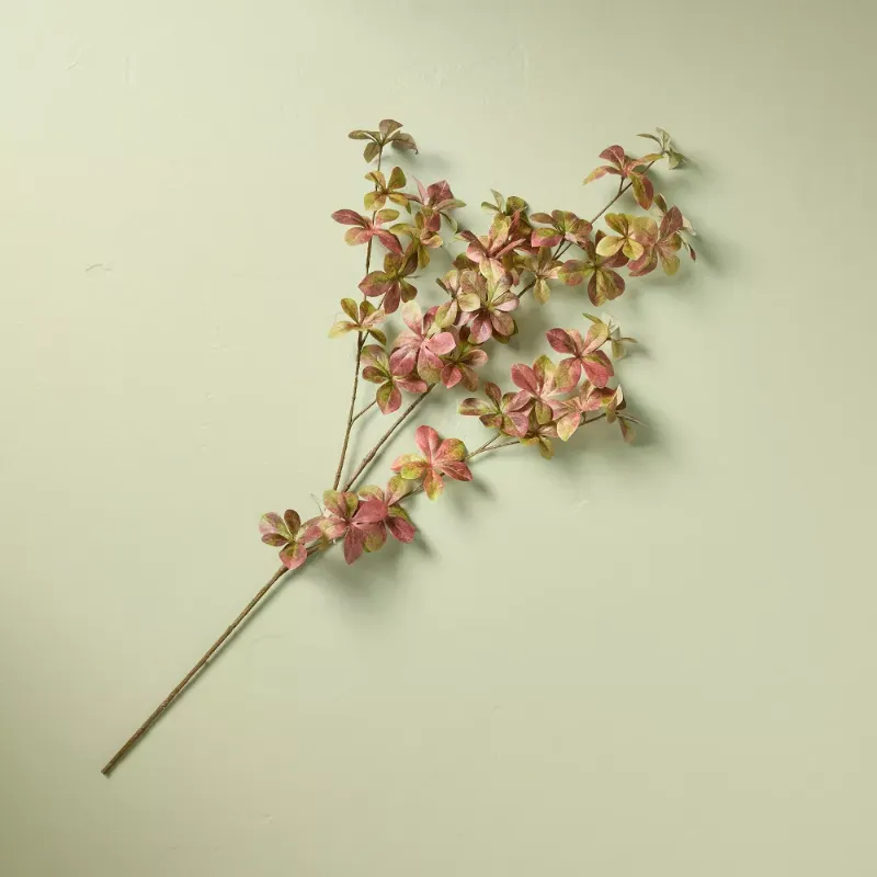 Photo 1 of 24-29" 6pc Faux Rusted Quince Leaf Fall Arrangement - Hearth & Hand™ with Magnolia: Artificial Plant, Farmhouse Decor, Indoor Use