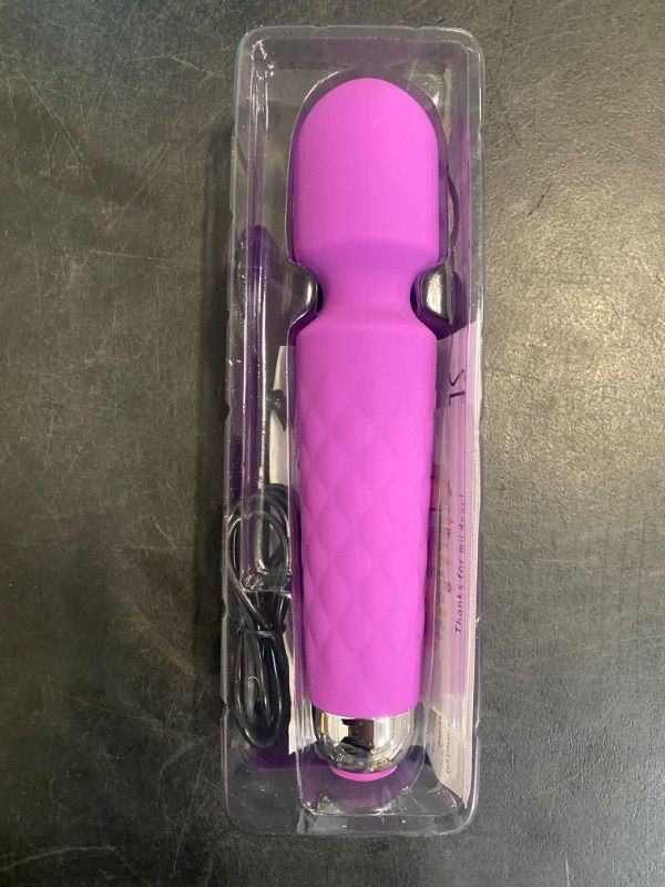 Photo 1 of 2024 Upgraded Personal Massager, Handheld Powerful Cordless Wand Massager Magic Recovery Effect for Women and Men, Body, Neck, Back and Shoulders-Black