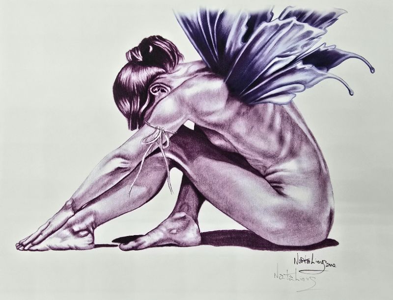 Photo 1 of Exotic Fairy Drawing By NataLious 2002  - Not Framed