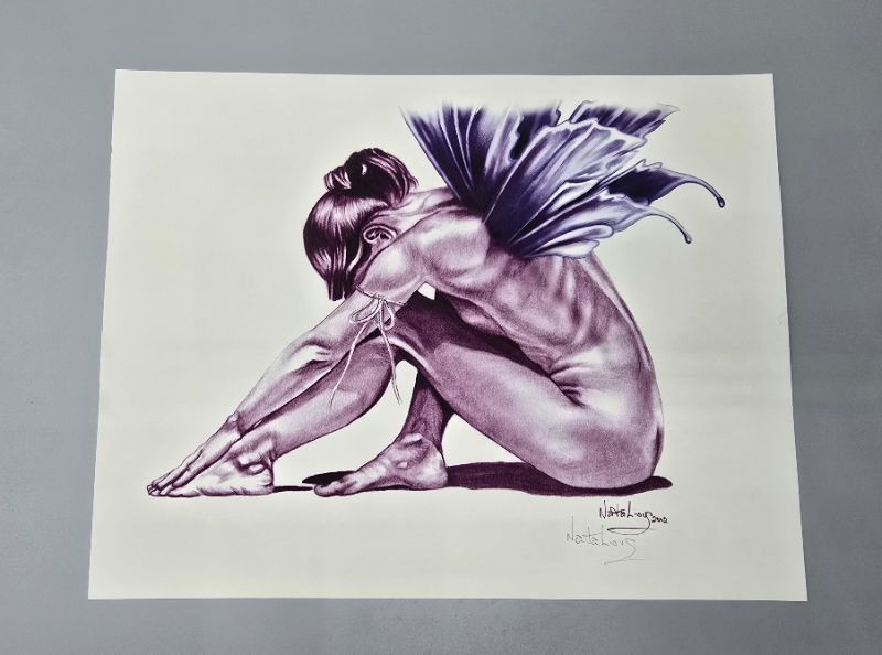 Photo 1 of Exotic Fairy Drawing By NataLious 2002  - Not Framed