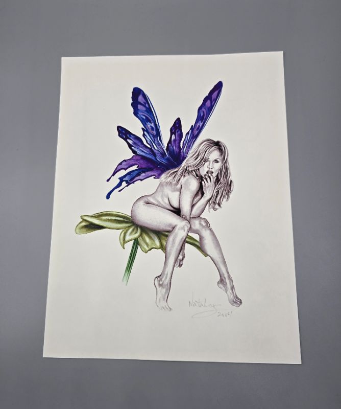 Photo 1 of Exotic Fairy Drawing By NataLious 2004  - Not Framed